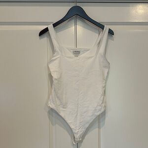 Aritzia Contour White Bodysuit large